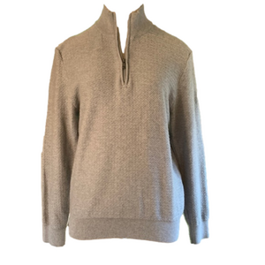 MICHAEL Kors grey 3/4 zip small sweater